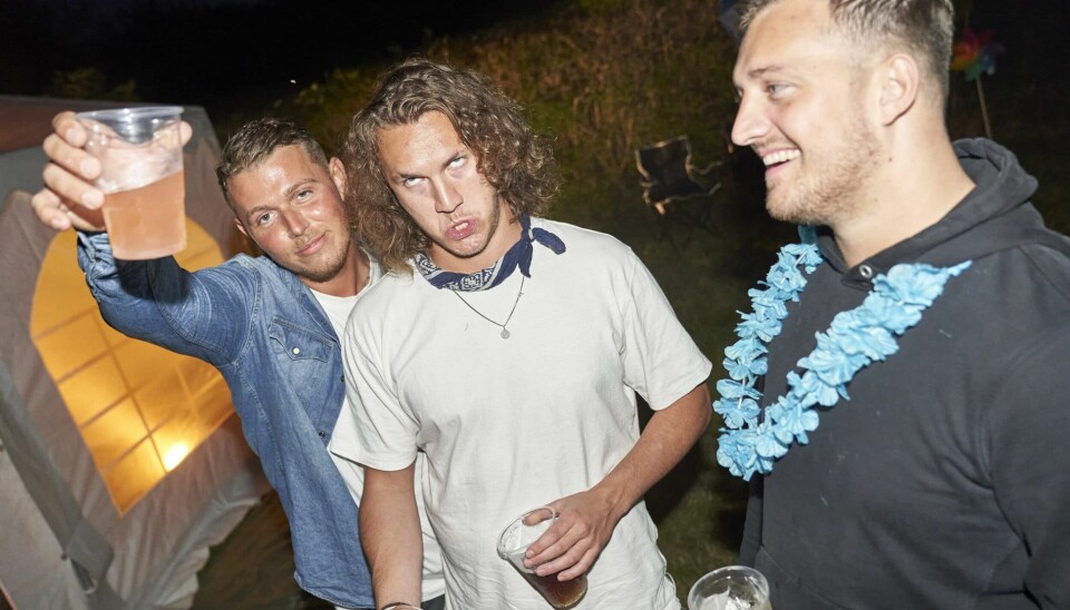 'Ex on the Beach'-brødrene Mark og Jonas dukkede også op til Nicklaes' fest (Foto: JAnus Nielsen)
