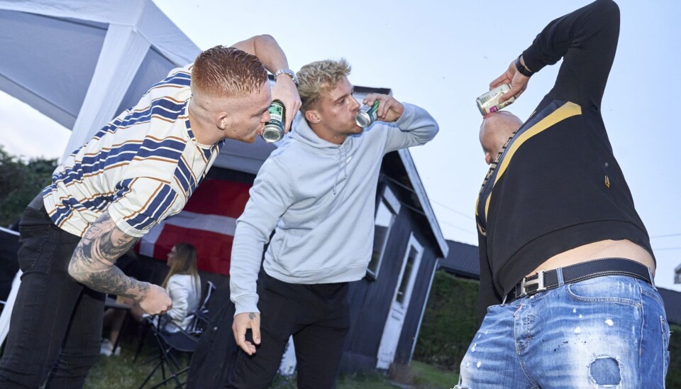 Oliver, Robin og Victor snupper sig en 'ubåd' (Foto: Janus Nielsen)