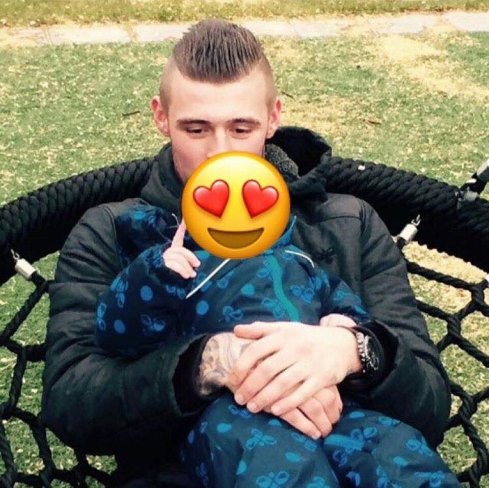 Tobias skjuler Liams ansigt for offentligheden, indtil han er stor nok til at vælge selv, fortalte Tobias (Foto: Privat) Tobias skjuler Liams ansigt for offentligheden, indtil han er stor nok til at vælge selv, fortalte Tobias (Foto: Privat)