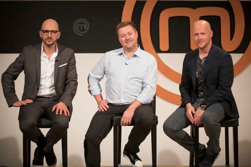 Thomas Castberg, Jesper Koch og Jakob Mielcke er atter dommerne i 'MasterChef' (Foto: TV3)