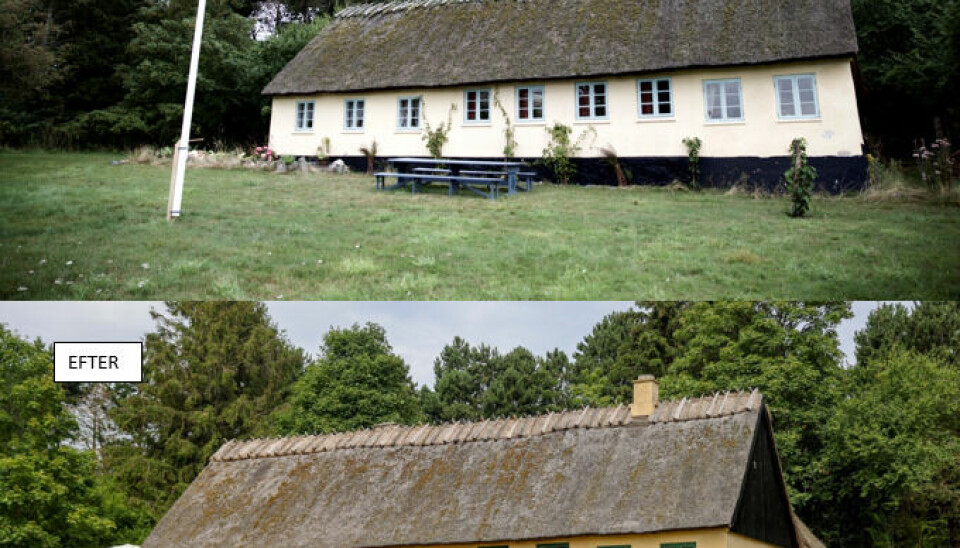 Den gamle stil i 'Hjem til gården' er i dag forvandlet til en moderne gård (Foto: TV 2, Lotta Lemche/ Camp Møns Klint, Thomas lx)
