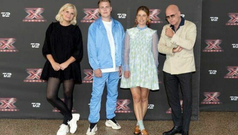 Sofie Linde er vært, mens Martin Jensen, Oh Land og Blachman er dommere til 'X Factor 2021' (Foto: Klaus Bo Christensen)
