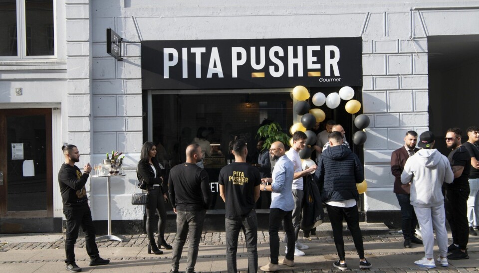 Åbningen af 'Pita Pusher' på Vesterbrogade i København. (Foto: Anthon Unger)