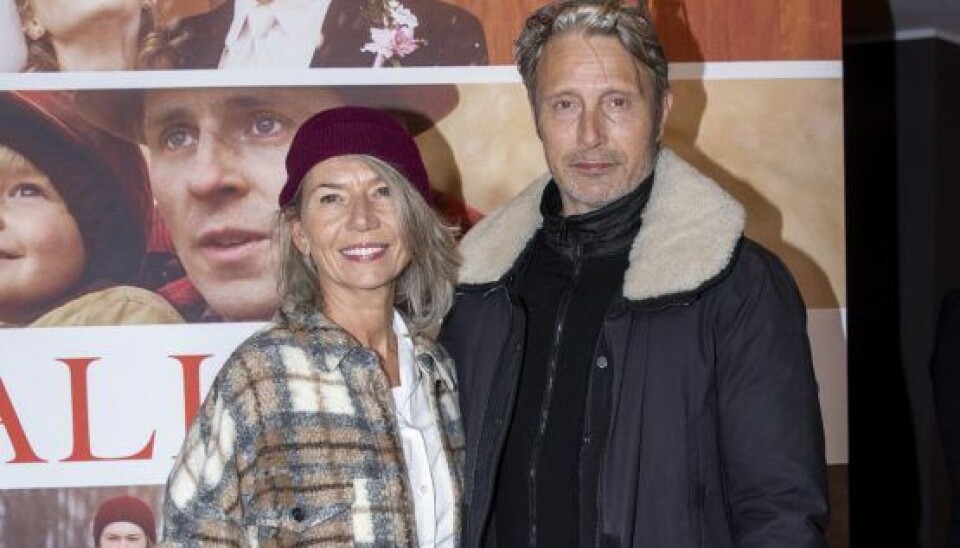 Mads Mikkelsen og konen Hanne Jacobsen til gallapremiere på 'Falling' (Foto: Lars E. Andreasen)