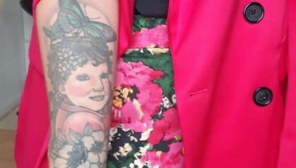 Lenas tatovering på armen (Foto: Privat)