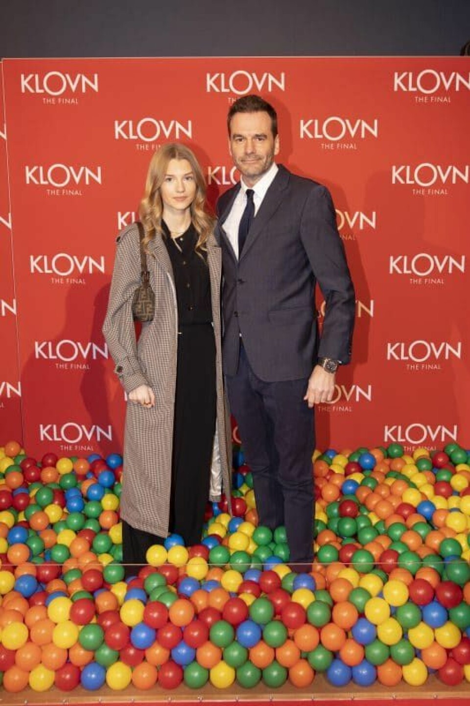 Jesper Buch og datteren Fie til premiere på 'Klovn the Final' i 2020 (Foto: Lars E. Andreasen)