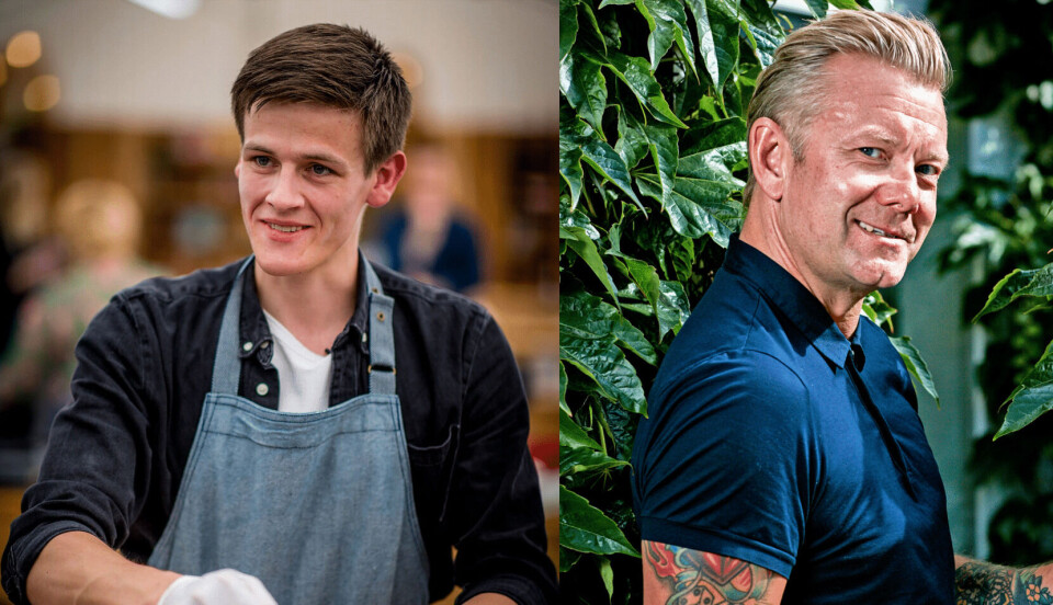 Mads Eg Andersen fra 'Den store bagedyst' og Casper Christensen (Foto: Carsten Mol/DR & Bo Nymann) Mads Eg Andersen fra 'Den store bagedyst' og Casper Christensen (Foto: Carsten Mol/DR & Bo Nymann)