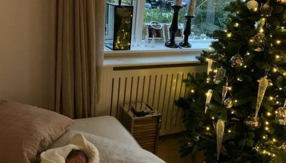Amalies datter Hannah skal før første gang i år opleve julen, selvom hun formodentlig vil sove det meste af dagene væk (Foto: privat) Amalies datter Hannah skal før første gang i år opleve julen, selvom hun formodentlig vil sove det meste af dagene væk (Foto: privat)