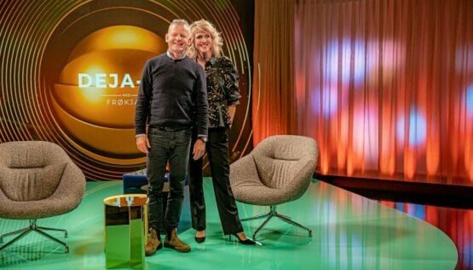 En veloplagt Bubber taler med Cecilie Frøkjær om både skilsmisse og sit nye liv i 'Deja-Vu', som bliver vist på TV 2 Charlie næste år (Foto: TV 2)