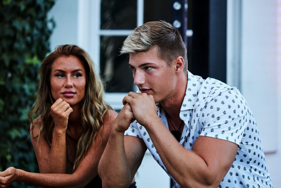 Camilla og Asbjørn i 'Ex on the Beach' (Discovery Networks Denmark) Camilla og Asbjørn i 'Ex on the Beach' (Discovery Networks Denmark)
