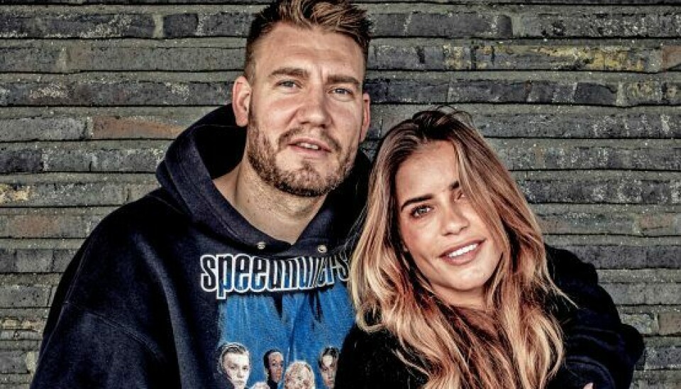 Fodboldspilleren Nicklas Bendtner og hans kæreste, Philine Roepstorff (Foto: Ritzau Scanpix)