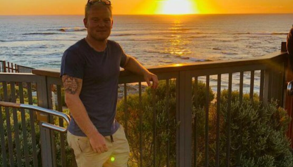 Christian rejste til Australien for at komme væk og få tankerne om knust hofteskål på afstand. (Foto: privat)