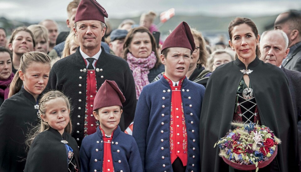 Kronprinsfamilien på Færøerne i 2018 (Foto: Mads Claus Rasmussen/Ritzau Scanpix)