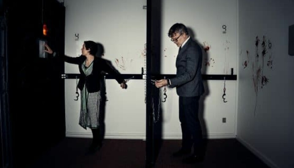 Mia Wagner og Jan Lehrmann prøver kræfter med et af Lockeds escape rooms (Foto: Mads Topp)