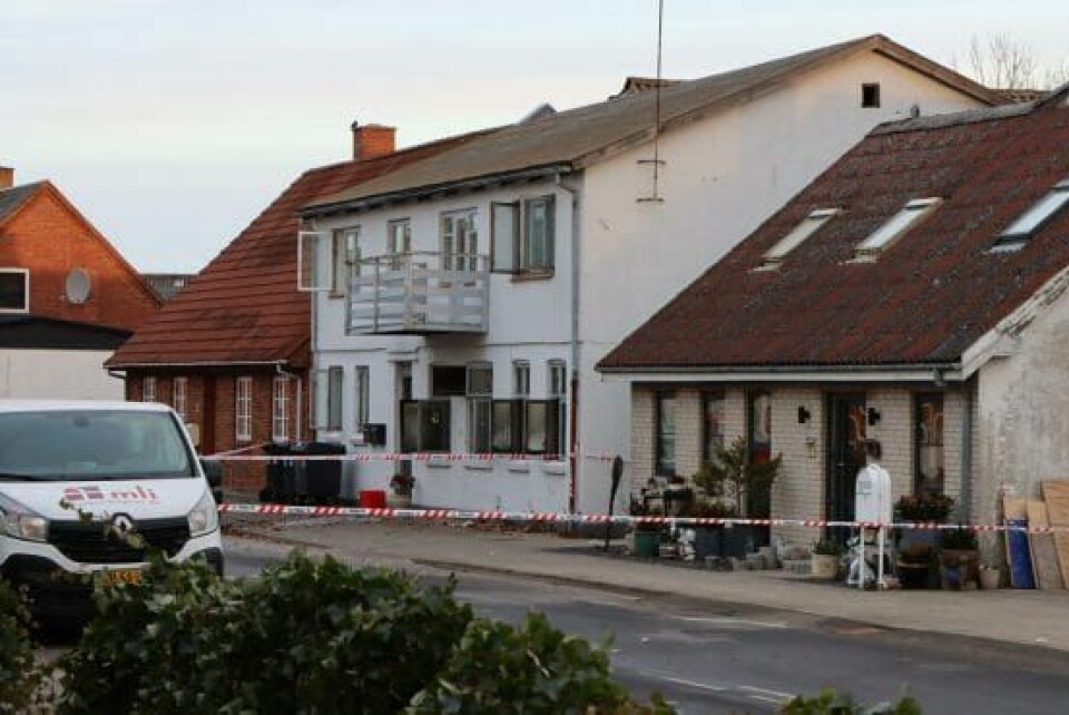 Kvinden og hendes to børn boede i underetagen af huset, hvor branden brød ud (Foto: presse-fotos.dk)