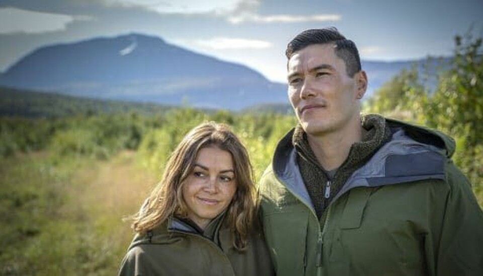 Ægteparret Danielle & Patrick i 'Alene i vildmarken' (Foto: United)