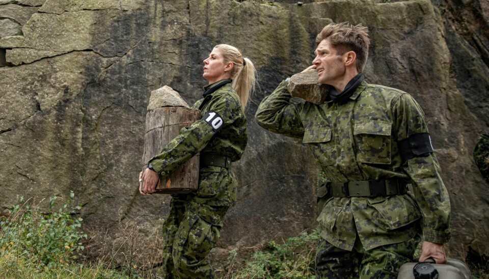 Rikke Hørlykke og David Owe, 'Korpset', sæson 4, program 1. (Foto: Lars E. Andreasen/TV 2)