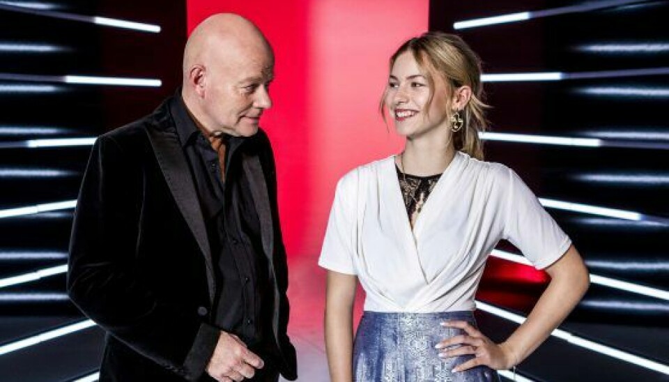 Thomas Blachman og Mathilde Caffey.(Foto: Lasse Lagoni/TV 2)