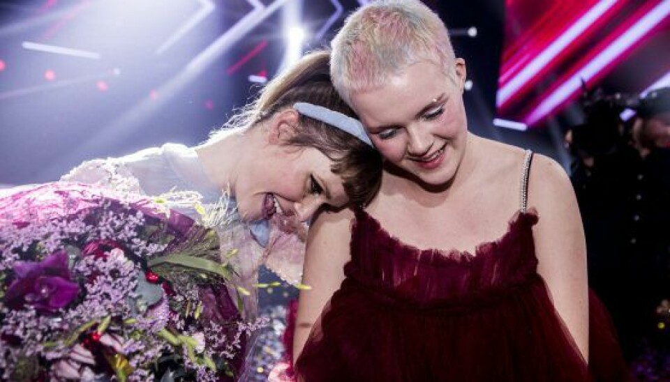 Tredje gang var lykkens gang, da Nanna fredag blev den vindende dommer i 'X Factor'. Foto: Lasse Lagoni