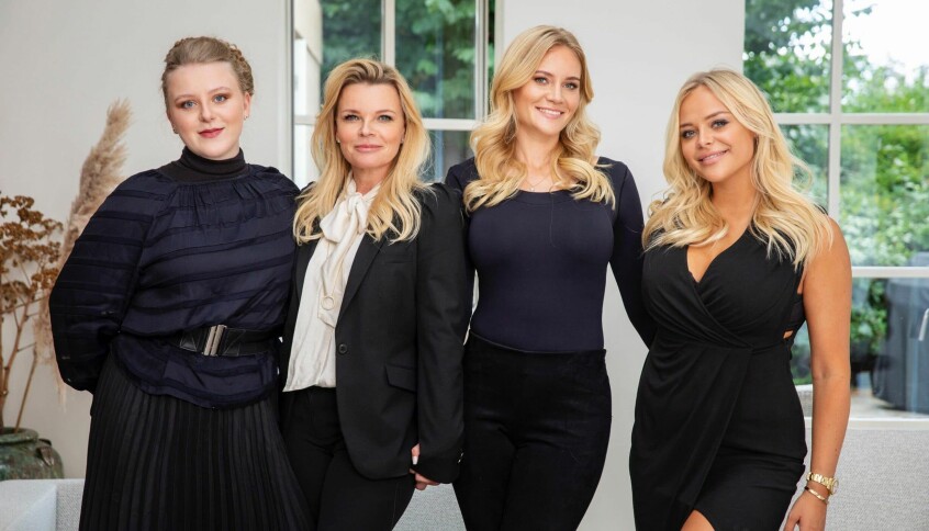 Fra venstre: Ophelia Pitzner, Katerina Pitzner, Thalia Pitzner og Elvira Pitzner. Førstnævnte indtræder i bestyrelsen, (Foto: Frederik Midtgaard/TV 2)