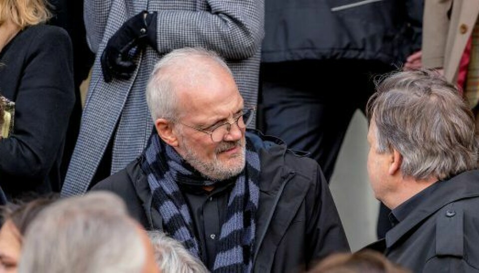 Preben Kristensen, 68, fik en god snak med Det Ny Teaters direktør, Niels-Bo Valbro, 64 (Foto: Michael Stub)