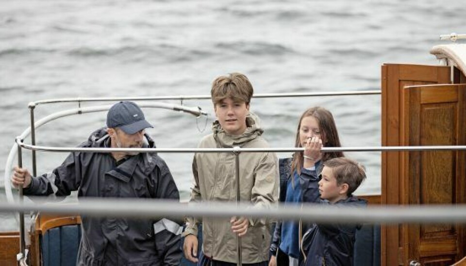 Sammen med sine søskende og far var prins Christian sejlet fra Sønderborg til København (Foto: Henrik R. Petersen)