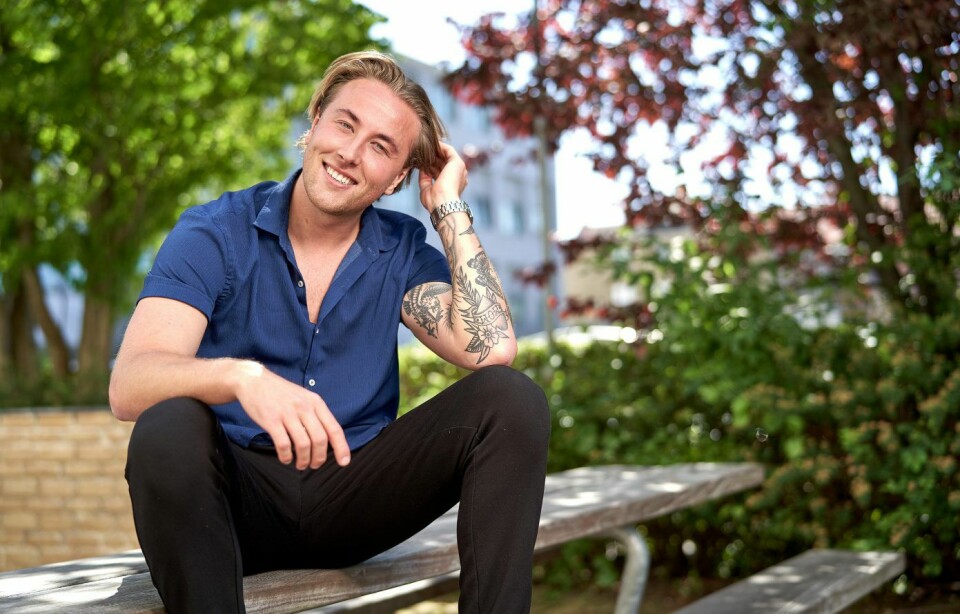 Nikolaj Hvidman Hansen til finalefesten for 'Paradise Hotel' 2021. (Foto: Janus Nielsen.)