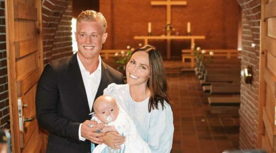 Oliver og Annas søn Mio er blevet døbt (Foto: privat) Oliver og Annas søn Mio er blevet døbt (Foto: privat)