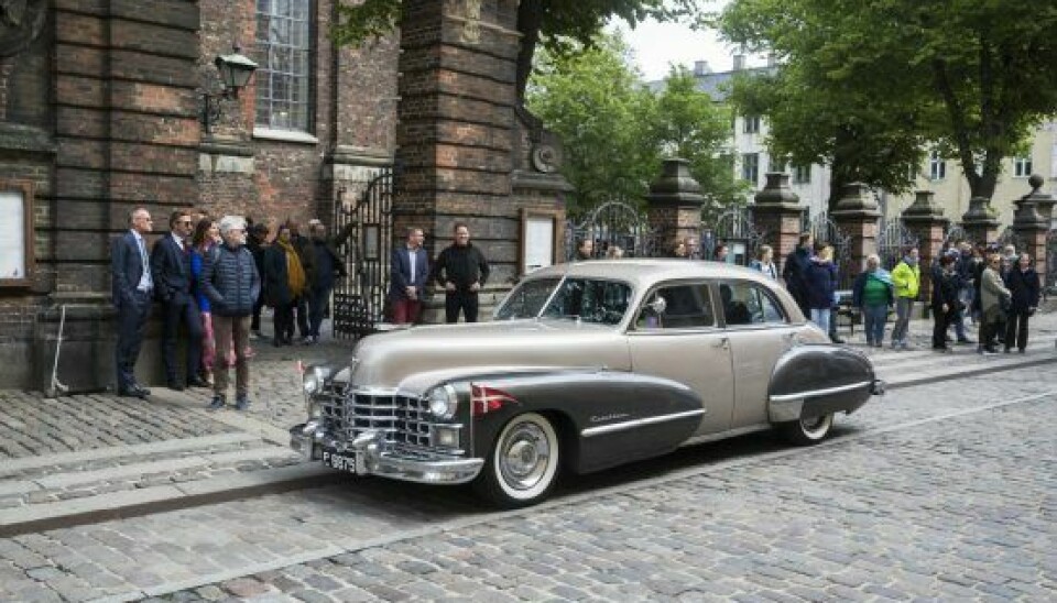Bruden ankom i denne Cadillac fra 1947, der også fragtede de nygifte til fest i Haveselskabets Have på Frederiksberg. (Foto: Henrik R. Petersen)