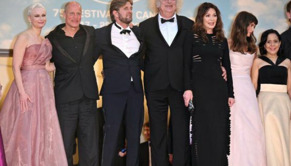 Vicki var selv på den røde løber i Cannes i forrige uge med bl.a Woody Harrelson, Ruben Östlund og danske Zlatko Buric for at præsentere -Triangle Of Sadness' (Foto: Anadolu Agency via Getty Images)
