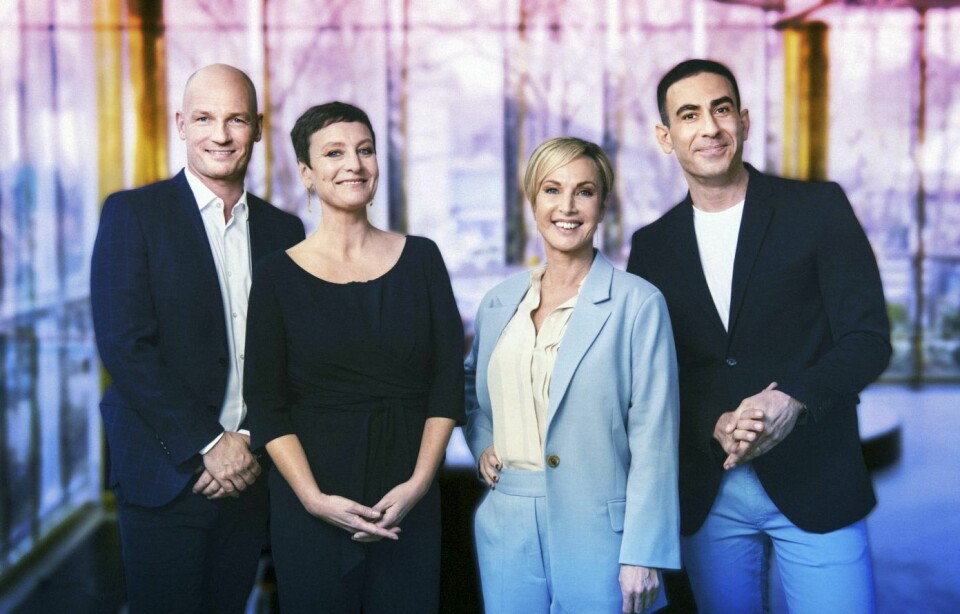 Lasse Sjørslev, Janni Pedersen, Natasja Crone og Abdel Aziz-Mahmoud. (Foto: Les Kaner/TV 2)