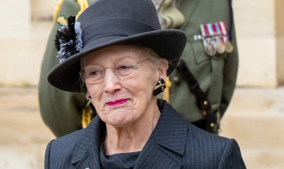 Dronning Margrethe ved mindesgudstjenesten for prins Philip i marts. (Foto: Patrick van Katwijk/Getty Images) Dronning Margrethe ved mindesgudstjenesten for prins Philip i marts. (Foto: Patrick van Katwijk/Getty Images)