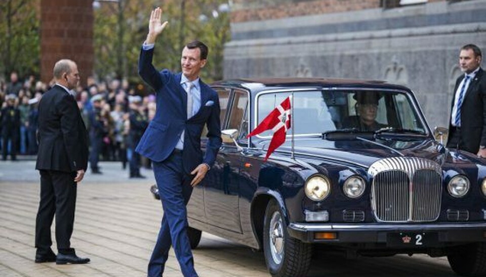 Prins Joachim blev modtaget med stor jubel og bragende klapsalver.(Foto: Martin Sylvest/Ritzau Scanpix)