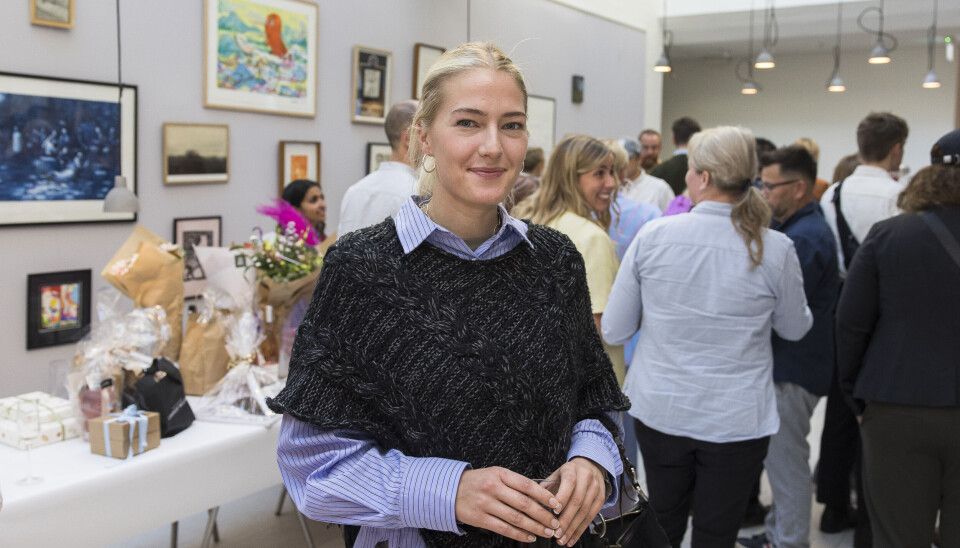 Frederikke Legaard til bogreception. (Foto: Henrik R. Petersen)