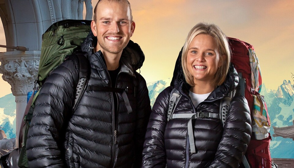 Kæresteparret Nicolaj og Stephanie blev vinderne i TV 2-serien 'Først til verdens ende'. (Foto: TV2) Kæresteparret Nicolaj og Stephanie blev vinderne i TV 2-serien 'Først til verdens ende'. (Foto: TV2)