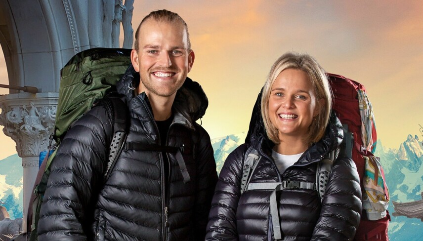 Kæresteparret Nicolaj og Stephanie blev vinderne i TV 2-serien 'Først til verdens ende'. (Foto: TV2)