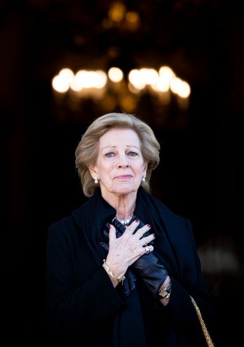 Dronning Anne-Marie ved kong Konstantins begravelse. (Foto: Patrick van Katwijk/Getty Images) Dronning Anne-Marie ved kong Konstantins begravelse. (Foto: Patrick van Katwijk/Getty Images)