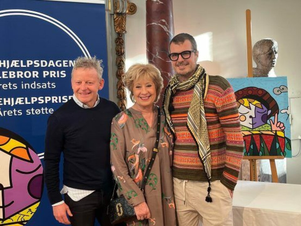 Bubber, Birthe Kjær og Pelle Hvenegaard er ambassadører for Børnehjælpsdagen (Foto: Katrina Rosendal) Bubber, Birthe Kjær og Pelle Hvenegaard er ambassadører for Børnehjælpsdagen (Foto: Katrina Rosendal)