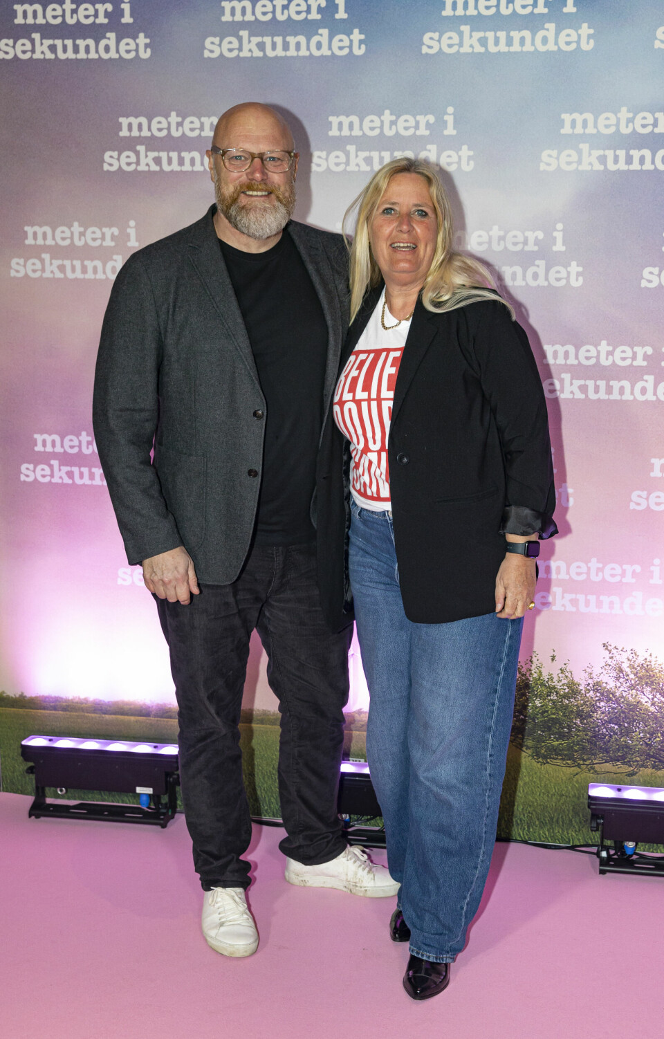Mads Steffensen og hustruen Marianne til premiere på 'Meter i sekundet'. (Foto: Michael Stub)
