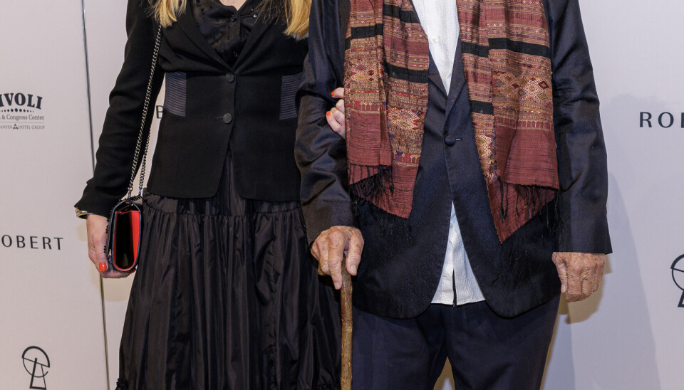 Bente Klarlund og Jørgen Leth til Robert Prisen 2023. (Foto: Klaus Bo Christensen) Bente Klarlund og Jørgen Leth til Robert Prisen 2023. (Foto: Klaus Bo Christensen)