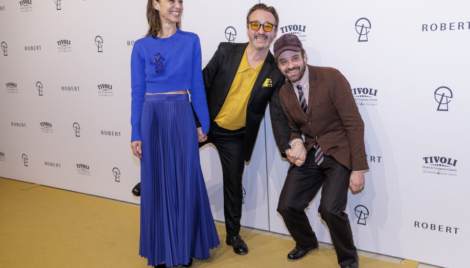 Christine Albeck Børge, Lars Ranthe og David Dencik til Robert Prisen 2023. (Foto: Klaus Bo Christensen) Christine Albeck Børge, Lars Ranthe og David Dencik til Robert Prisen 2023. (Foto: Klaus Bo Christensen)
