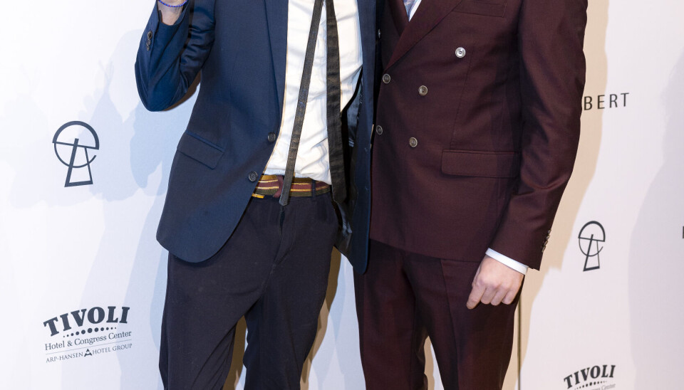 Jesper Groth og Laurits Emanuel - Fyr og Flamme - til Robert Prisen 2023. (Foto: Klaus Bo Christensen) Jesper Groth og Laurits Emanuel - Fyr og Flamme - til Robert Prisen 2023. (Foto: Klaus Bo Christensen)