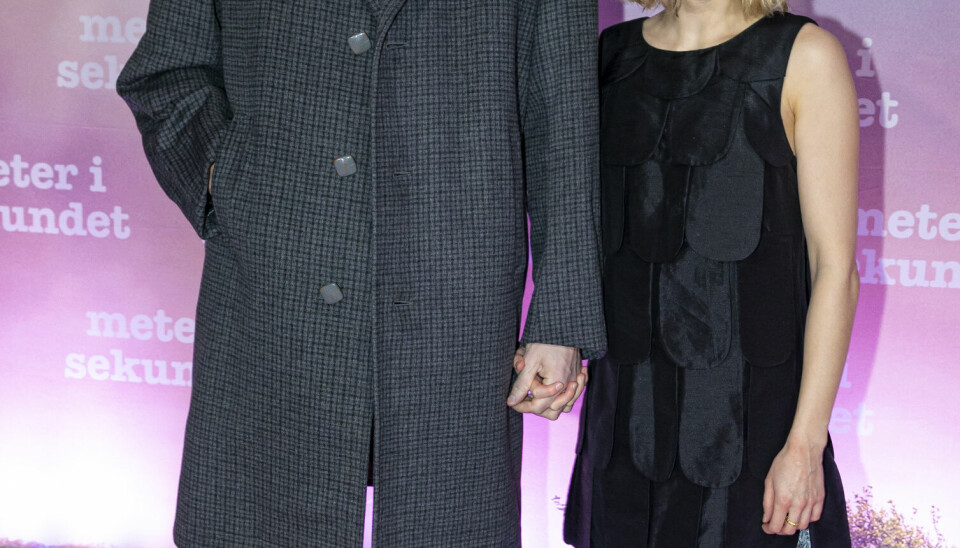 Marie Reuther og kæresten William Torp til premiere på 'Meter i sekundet'. (Foto: Michael Stub)
