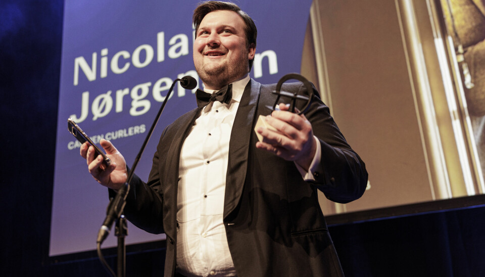 Nicolai Jørgensen til Robert Prisen 2023. (Foto: Klaus Bo Christensen)