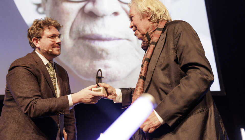 Jørgen Leth til Robert Prisen 2023. (Foto: Klaus Bo Christensen) Jørgen Leth til Robert Prisen 2023. (Foto: Klaus Bo Christensen)