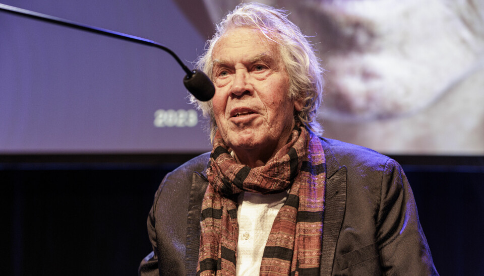 Jørgen Leth til Robert Prisen 2023. (Foto: Klaus Bo Christensen)