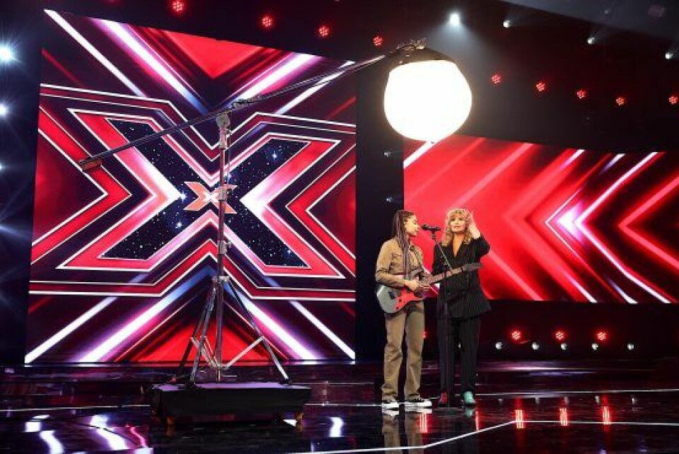 Strømsvigt i 'X Factor'. Nambahlou og Sofie Linde (Foto: Henrik R. Petersen)