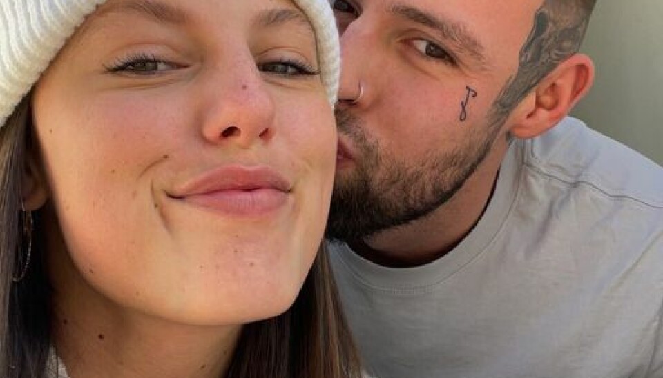 Tobias Friberg og kæresten Josefine Lindegaard Tobias Friberg og kæresten Josefine Lindegaard