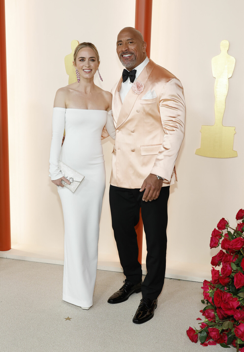 Emily Blunt og Dwayne Johnson (Foto: Mike Coppola/Getty Images)